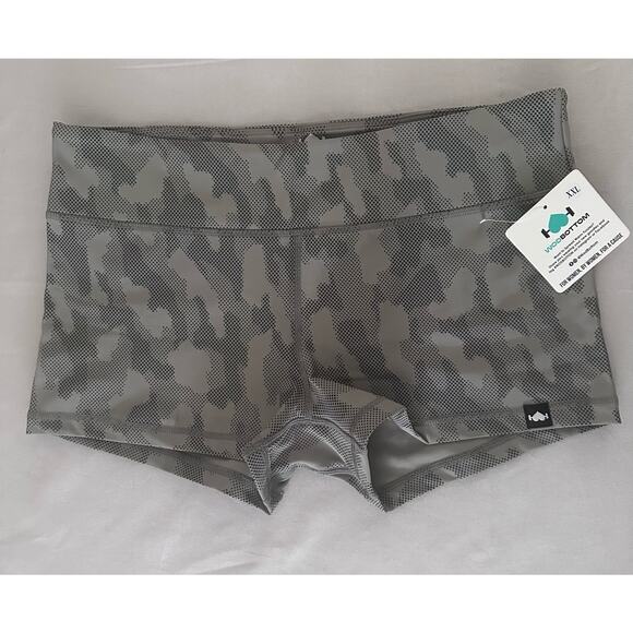 Wodbottom NWT Gray Reflective Camo Activewear shorts - size XXL - Picture 1 of 6